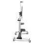 StarTech.com Carrito Soporte Móvil para TV de 60 a 100 Pulgadas, Ajustable en Altura