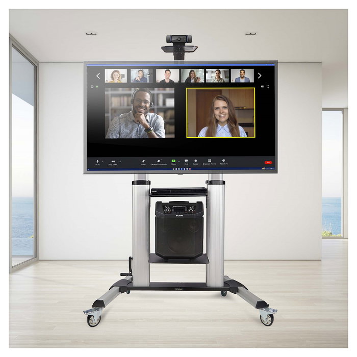 StarTech.com Carrito Soporte Móvil para TV de 60 a 100 Pulgadas, Ajustable en Altura
