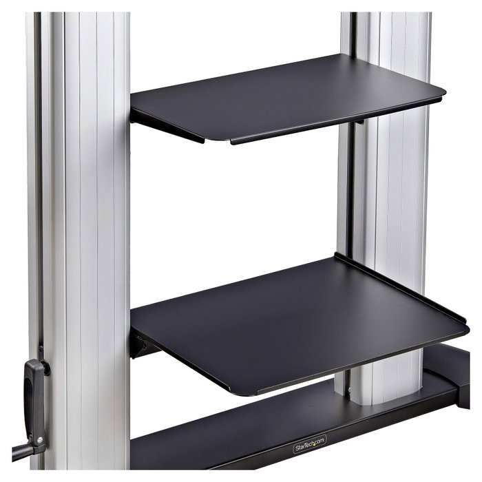 StarTech.com Carrito Soporte Móvil para TV de 60 a 100 Pulgadas, Ajustable en Altura