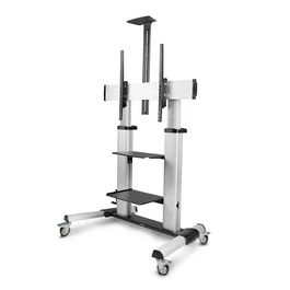 StarTech.com Carrito Soporte Móvil para TV de 60 a 100 Pulgadas, Ajustable en Altura