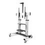 StarTech.com Carrito Soporte Móvil para TV de 60 a 100 Pulgadas, Ajustable en Altura