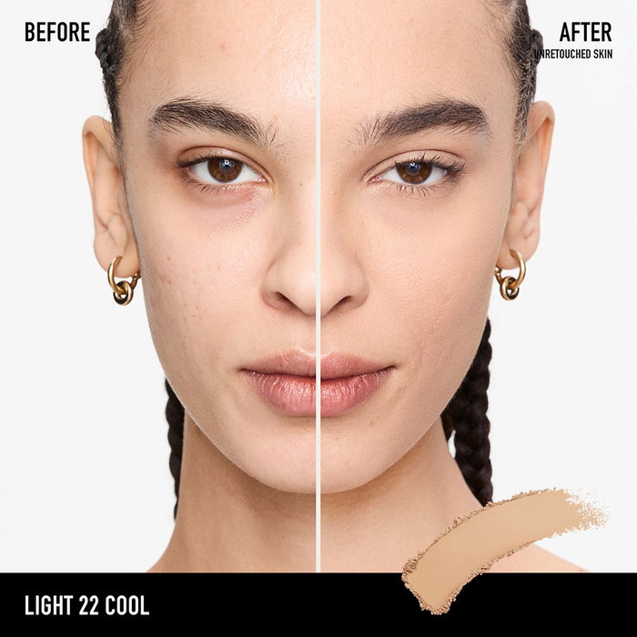 Bare Minerals BAREPRO 24HR Base de Maquillaje en Polvo Perfeccionadora de Piel #22-Light Cool 8 gr Cobertura Total Mate Natural Duración 24 Horas Resistente Transferencia