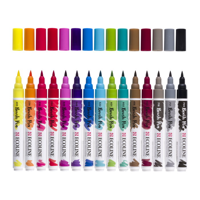 Ecoline Ecoline Brush Pen estuche con 15 colores Ecoline Ecoline Brush Pen estuche con 15 colores