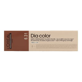 L'Oréal Dia Color 6.31 Rubio Oscuro Dorado Ceniza 60ml Tinte Demi-permanente Sin Amoniaco