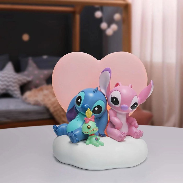 Enesco Figura Disney Grand Jester Stitch y Angel Iluminada Enesco Figura Disney Grand Jester Stitch y Angel Iluminada