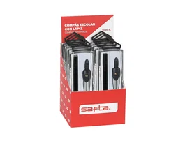 Safta Compás escolar con lápiz 140x105x100 mm
