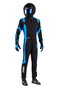 Sparco Traje de Karting K48 Thunder Negro/Azul Talla 140