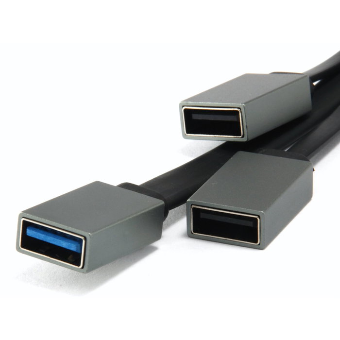 Conceptronic HUBBIES01G Hub USB-C con 3 puertos (1x USB 3.0 y 2x USB 2.0), Gris