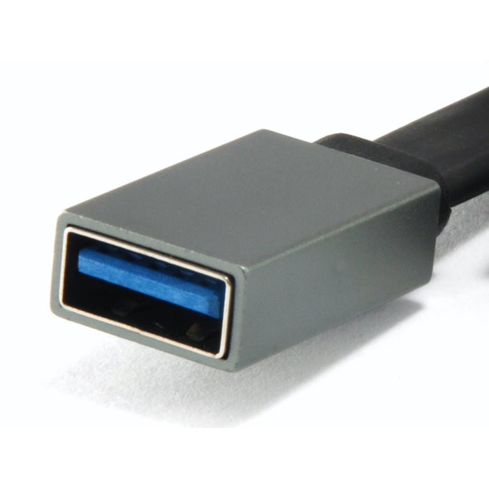 Conceptronic HUBBIES01G Hub USB-C con 3 puertos (1x USB 3.0 y 2x USB 2.0), Gris