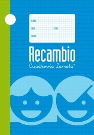 LAMELA Recambio Cuaderno 4º 100 Hojas Cuadrovía 2,5 mm 2/4 Anillas