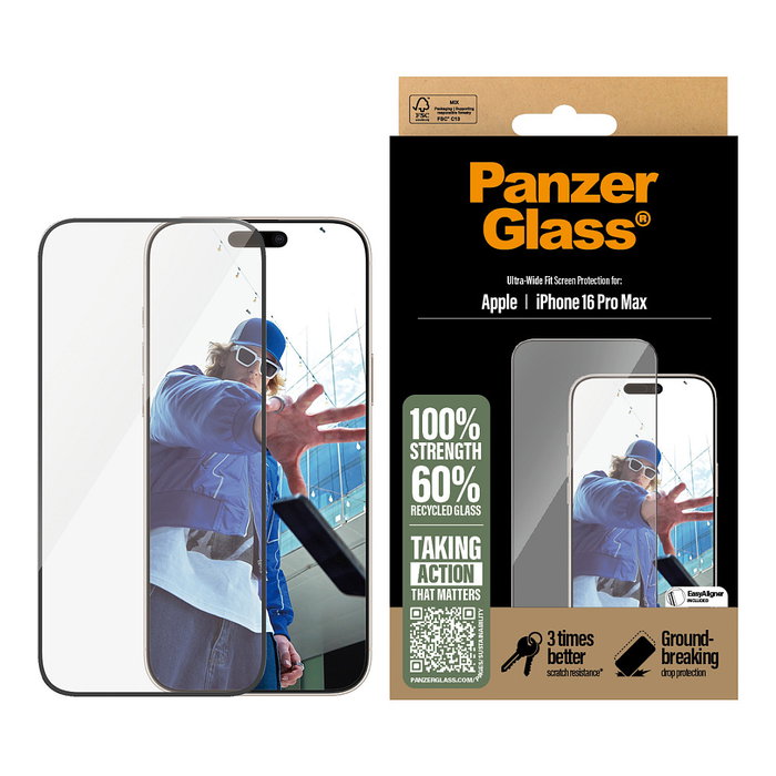Panzerglass Screenprotect iPhone 24 Pro 6.9in Ultra-Wide Fit