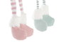 DKD Home Decor Figura Navidad Angel Verde Rosa Blanco Poliester 10 x 53 x 15 cm (2 Unidades)