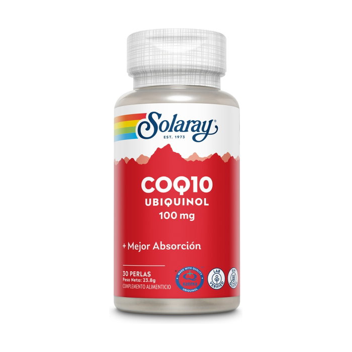 Solaray Ubiquinol (Kaneka) CoQ10 100mg, 30 perlas Solaray Ubiquinol (Kaneka) CoQ10 100mg, 30 perlas