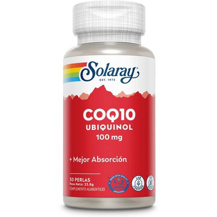SOLARAY Ubiquinol (Kaneka) CoQ10 100mg, 30 perlas