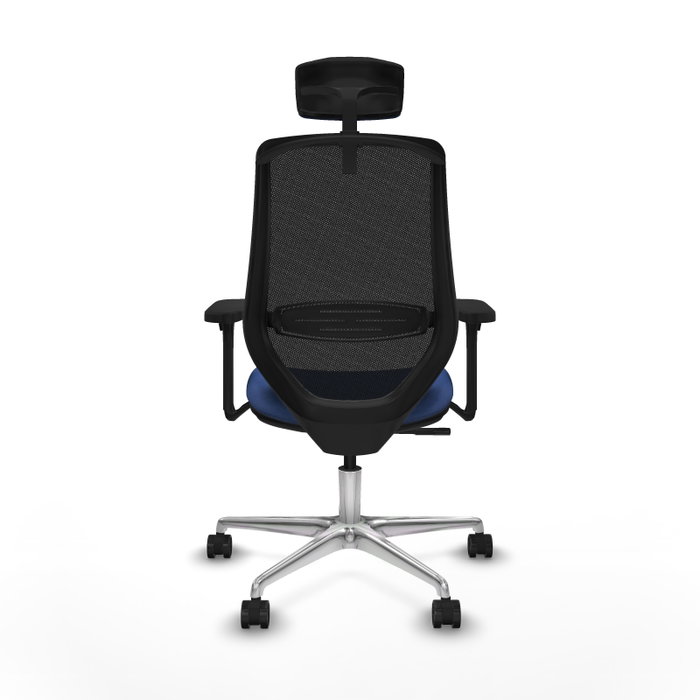 PIQUERAS Y CRESPO Silla de oficina Mardos con Mecanismo Sincro, Azul Marino y Negro