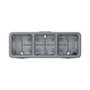 Legrand 069680 Plexo55 Caja de Conexiones 3 Compartimentos Horizontales Gris