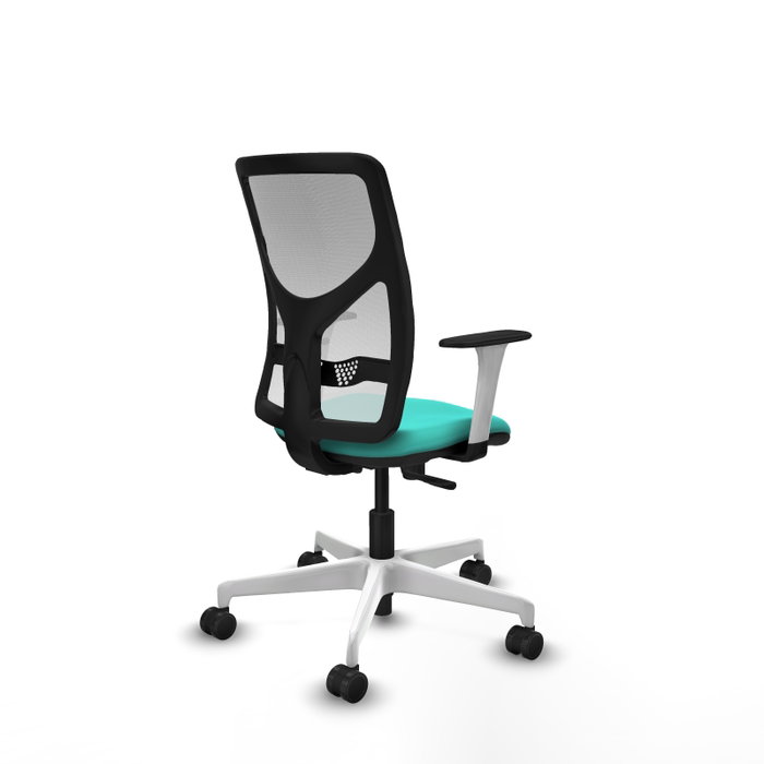PIQUERAS Y CRESPO Silla de oficina Motilla con mecanismo Sincro, Turquesa y Blanco PIQUERAS Y CRESPO Silla de oficina Motilla con mecanismo Sincro, Turquesa y Blanco