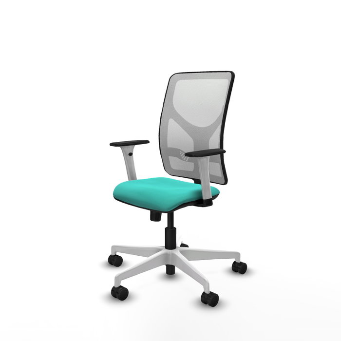 PIQUERAS Y CRESPO Silla de oficina Motilla con mecanismo Sincro, Turquesa y Blanco PIQUERAS Y CRESPO Silla de oficina Motilla con mecanismo Sincro, Turquesa y Blanco