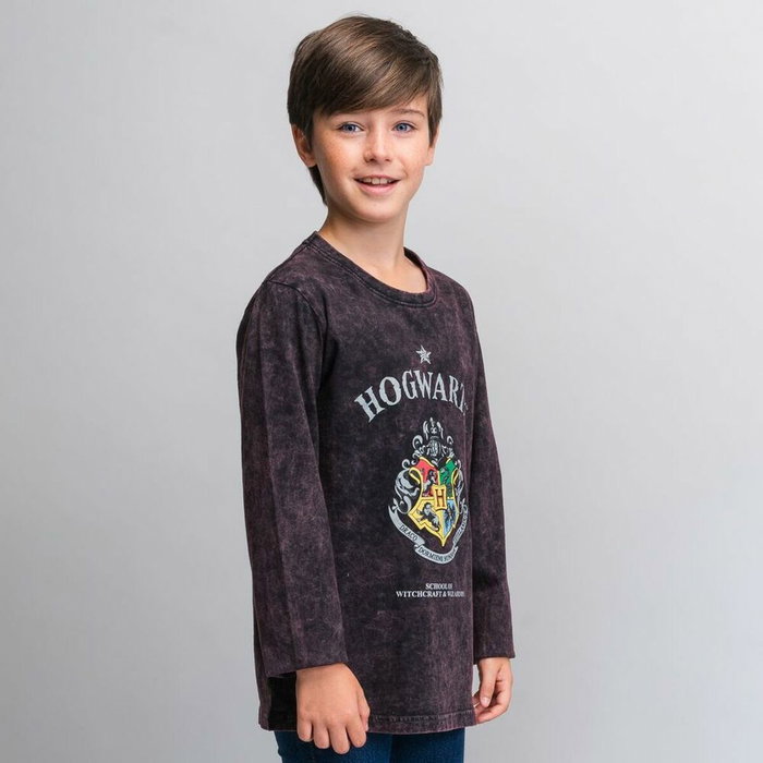 Cerdá Camiseta Larga Single Jersey Harry Potter Gris Oscuro Talla 14 Años