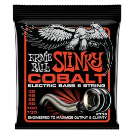 ERNIEBALL Cobalt Slinky Juego Bajo Eléctrico 6 Cuerdas 32-130