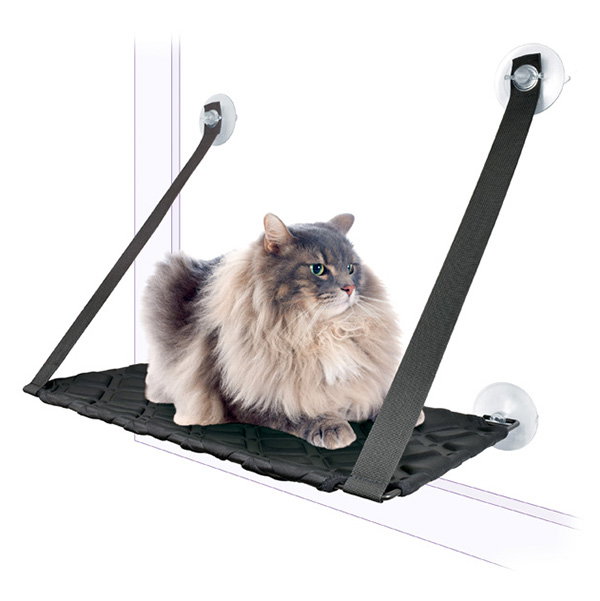 Nayeco Hamaca para Gato con Ventosa Negra 59x33cm Nayeco Hamaca para Gato con Ventosa Negra 59x33cm