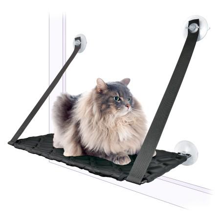 Nayeco Hamaca para Gato con Ventosas Negra 59x33cm Nayeco Hamaca para Gato con Ventosas Negra 59x33cm