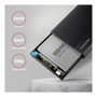 Axagon EE25-GTR Carcasa para disco duro externo USB-C 3.2 Gen 2 - SATA 6G, 2.5 pulg, negro