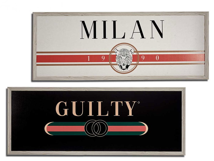 Giftdecor Cuadro Guilty Milan Surt Marco Crema 46x121 cm (Set de 4) Giftdecor Cuadro Guilty Milan Surt Marco Crema 46x121 cm (Set de 4)