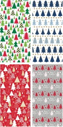WONDER WRAPPER Caja de 50 rollos de papel de regalo Navidad 0,7x2 m