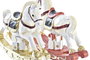DKD Home Decor Figura Navidad Tradicional Rojo Dorado Resina 4 x 11 x 14 cm (2 Unidades)