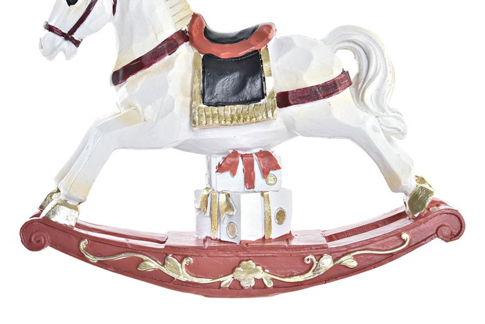 DKD Home Decor Figura Navidad Tradicional Rojo Dorado Resina 4 x 11 x 14 cm (2 Unidades)