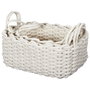 Home Deco Factory Juego de 3 Cestas Punto Grueso Organizadoras 27x18x17cm / 31x22x20cm / 35x26x22cm