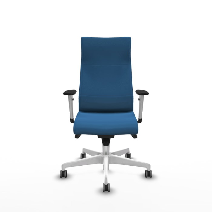 PIQUERAS Y CRESPO Sillón Albacete Azul Claro con Mecanismo Sincro y Base Blanca PIQUERAS Y CRESPO Sillón Albacete Azul Claro con Mecanismo Sincro y Base Blanca