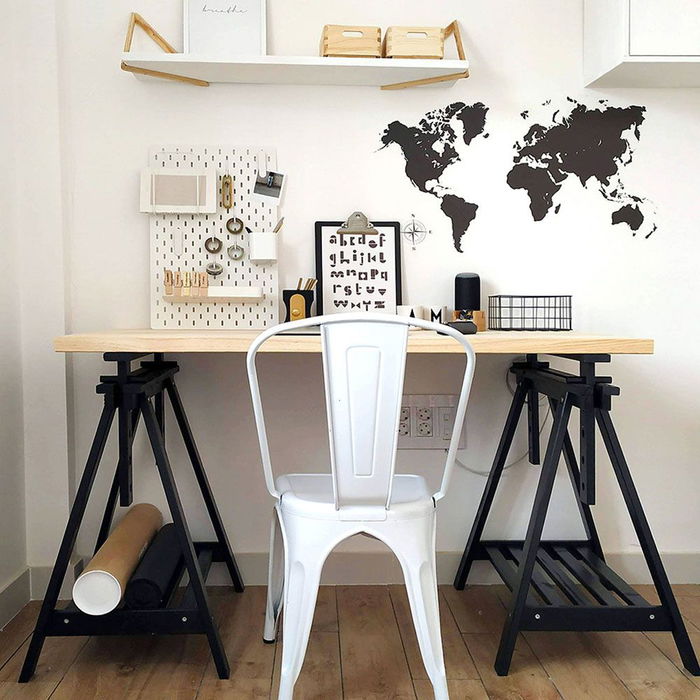 Astigarraga Cab005.59 Caballete Architect Pino Macizo Negro Regulable 70-101 cm