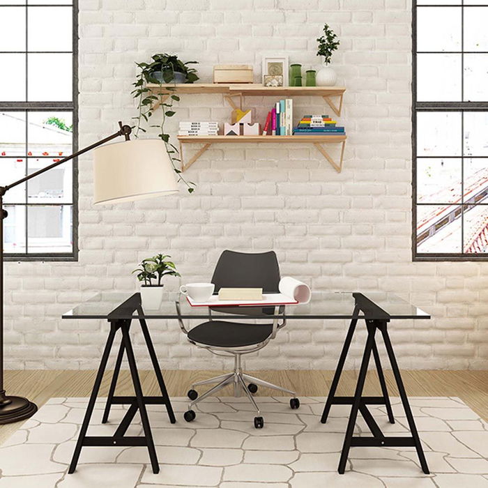 Astigarraga Cab005.59 Caballete Architect Pino Macizo Negro Regulable 70-101 cm