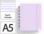 Carchivo Cuaderno Ingeniox Foam A5 80h Rayado Horizontal Malva Pastel