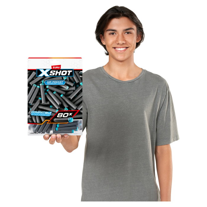ZURU XSHOT Excel Paquete de Recarga de 80 Dardos Multicolor