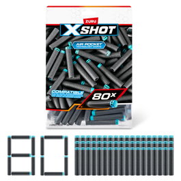 ZURU XSHOT Excel - Paquete de recambio de 80 dardos