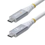 StarTech.com Cable USB4 USB-C de 3m, 20Gbps, 60W, Blanco