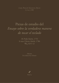 Piezas de estudio del Ensayo sobre la verdadera manera de tocar el teclado, Martínez Marín, Eva (edición) - DAIREA