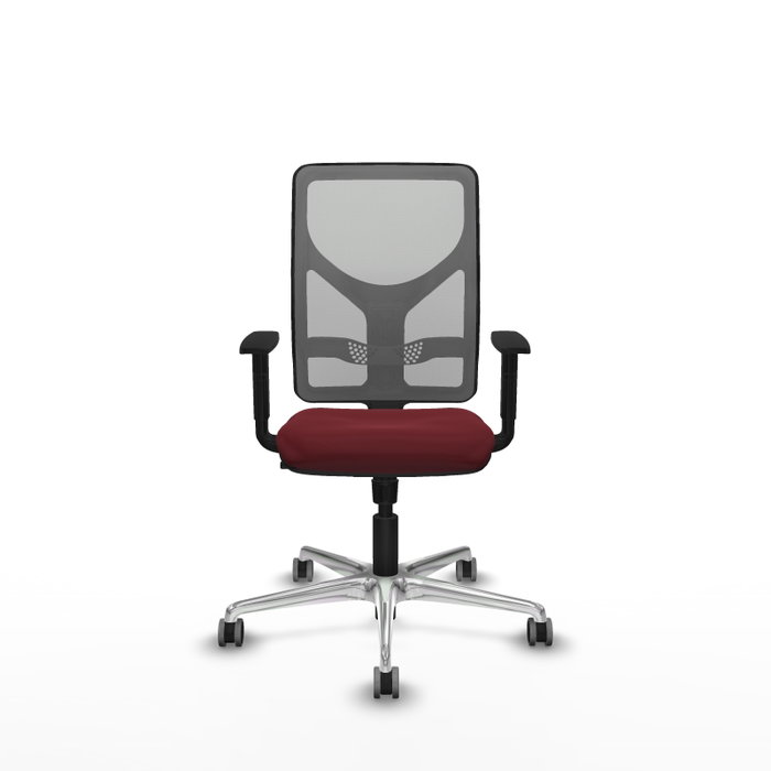 PIQUERAS Y CRESPO Silla de oficina Motilla con mecanismo Sincro, Granate y Gris PIQUERAS Y CRESPO Silla de oficina Motilla con mecanismo Sincro, Granate y Gris