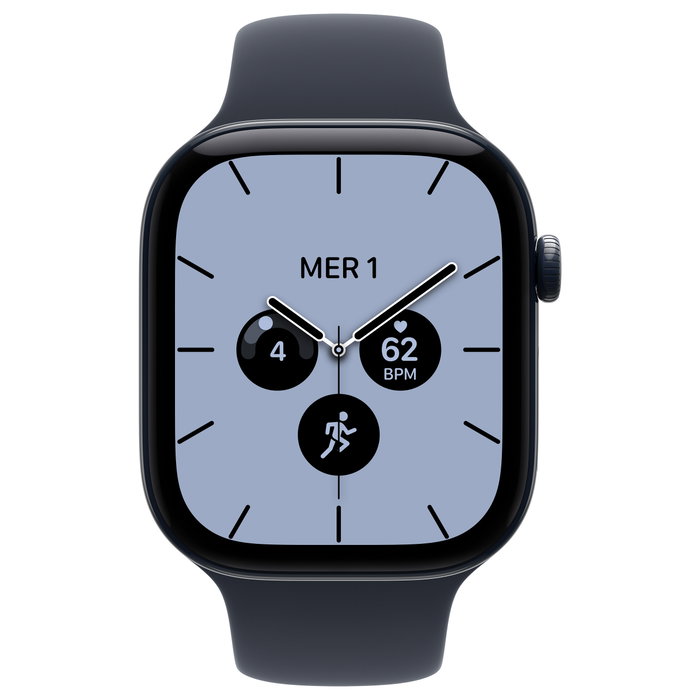 Apple Watch Series 12 GPS + Cellular 46mm Night Blue Ceramic Case con Navy Blue Sport Band - S/M