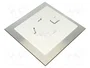 ORNO Panel decorativo de vidrio dorado perlado 170x170x10mm