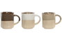 DKD Home Decor Taza Beige Verde Oscuro Gres 100ml 5.5 x 6.7 x 8 cm (12 Unidades)