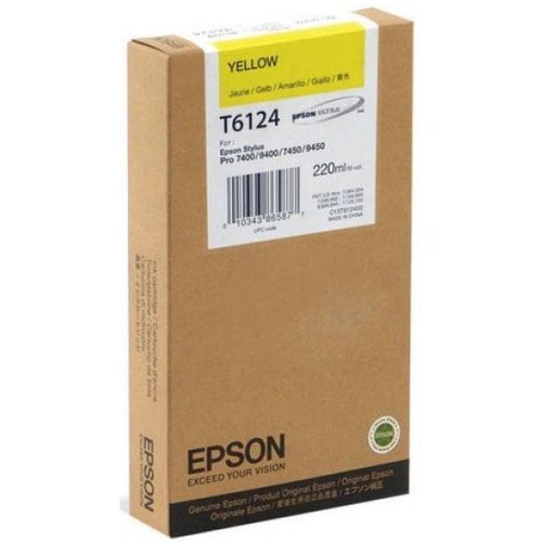 Epson Cartucho de Tinta Amarillo T612400 de 220 ml