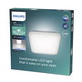 Philips Plafón LED Cuadrado Mauve 24W 4000K Luz Día 3000 lm 43x43x7.5 cm IP20 Lente Piramidal