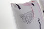 DKD Home Decor Cojín Memphis Blanco Rosa Poliester 45 x 10 x 45 cm (4 Unidades)