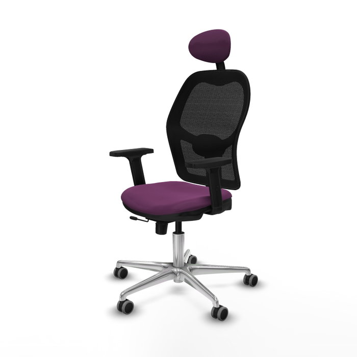 PIQUERAS Y CRESPO Silla de oficina Jorquera Morado/Negro con mecanismo Sincro/Traslack PIQUERAS Y CRESPO Silla de oficina Jorquera Morado/Negro con mecanismo Sincro/Traslack