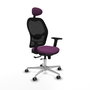 PIQUERAS Y CRESPO Silla de oficina Jorquera Morado/Negro con mecanismo Sincro/Traslack