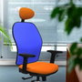 PIQUERAS Y CRESPO Silla de oficina Jorquera Morado/Negro con mecanismo Sincro/Traslack